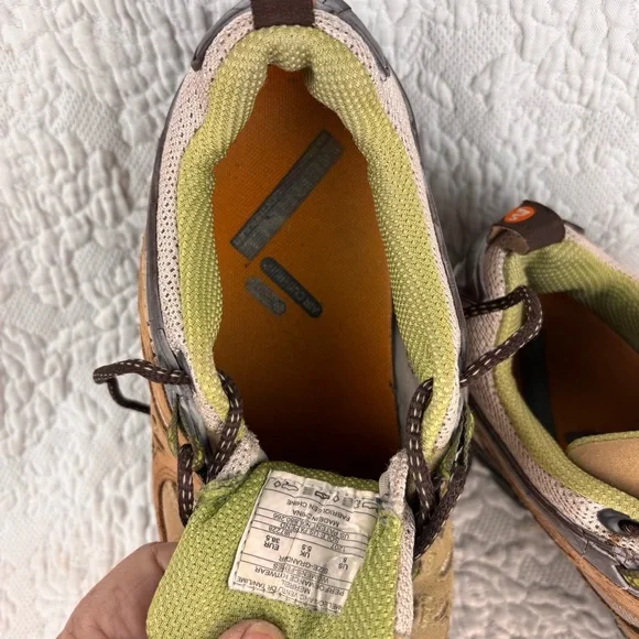 Merrell Chameleon Arc Ventilator Hiking Shoes Tan Lime Sz 8 Women’s - Picture 11 of 11